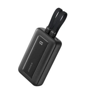 Anker Zolo Power Bank 10000mAh 30W with Built-in USB-C and Lightning Cables A1680