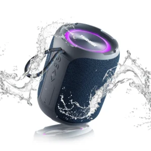 [Today Only Free Shipping]YEAHBOX Portable Speaker with Stereo Wireless, IPX7 Waterproof Speaker with 4-in 1 BT/Aux/TF-Card/U Disk Input, Wireless Speaker for Outdoor/Home/Party/Electronic Gadgets